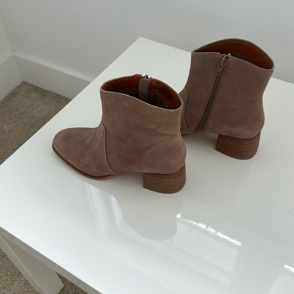 Lucky Brand real suede tan booties - Picture 3 of 4